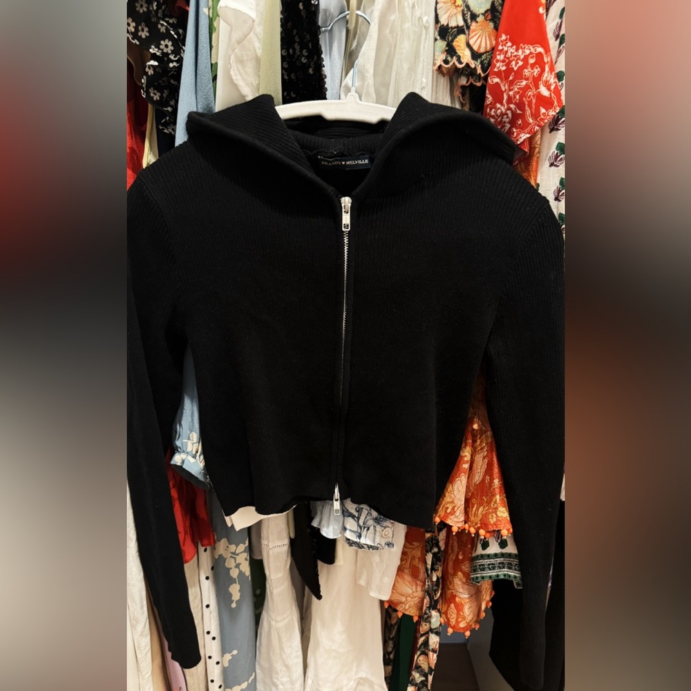 Brandy Melville cardigan sweater with hood